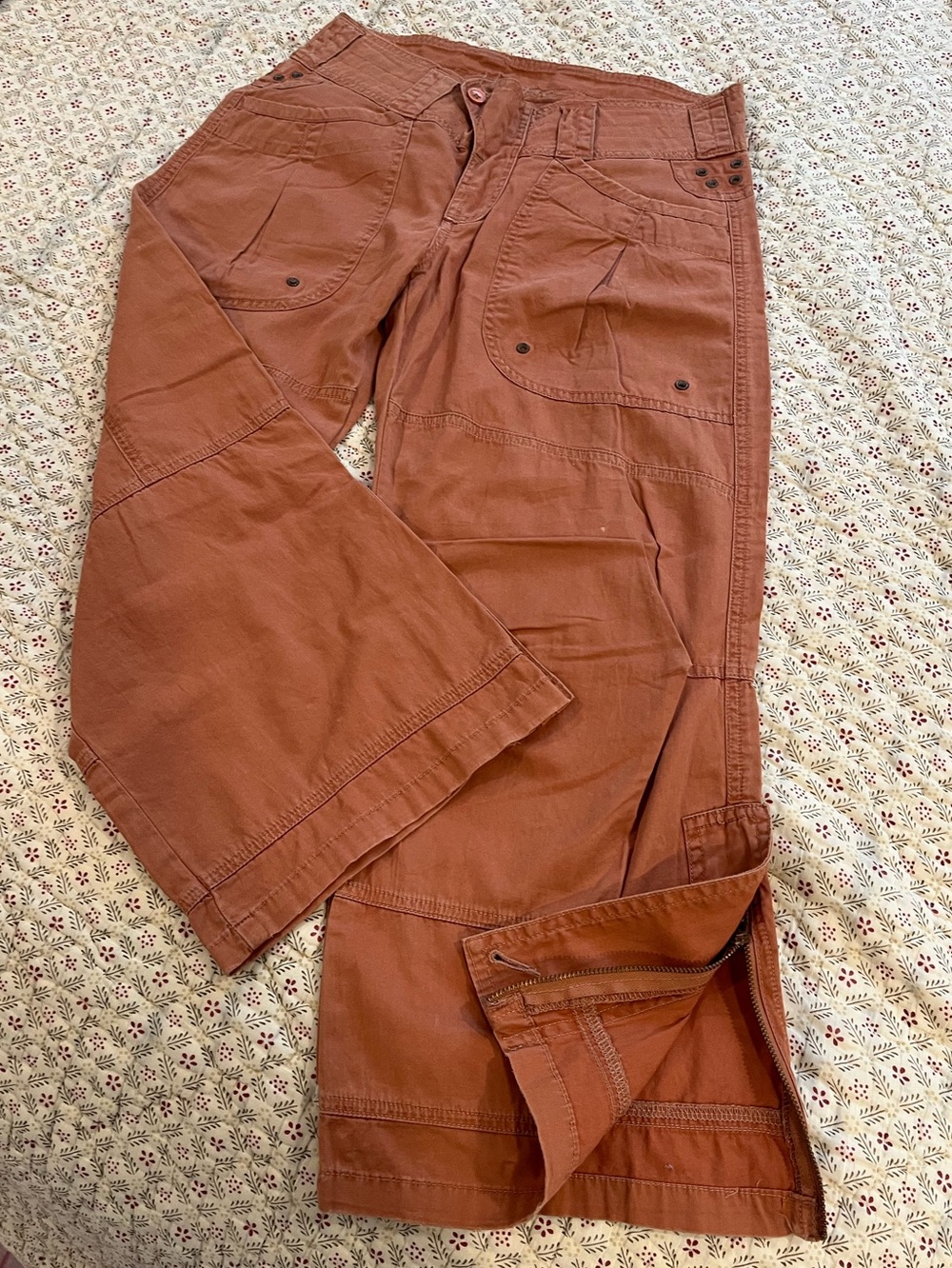 NWOT HIPPE BRAND Cargo Pants Rust Color* NEW